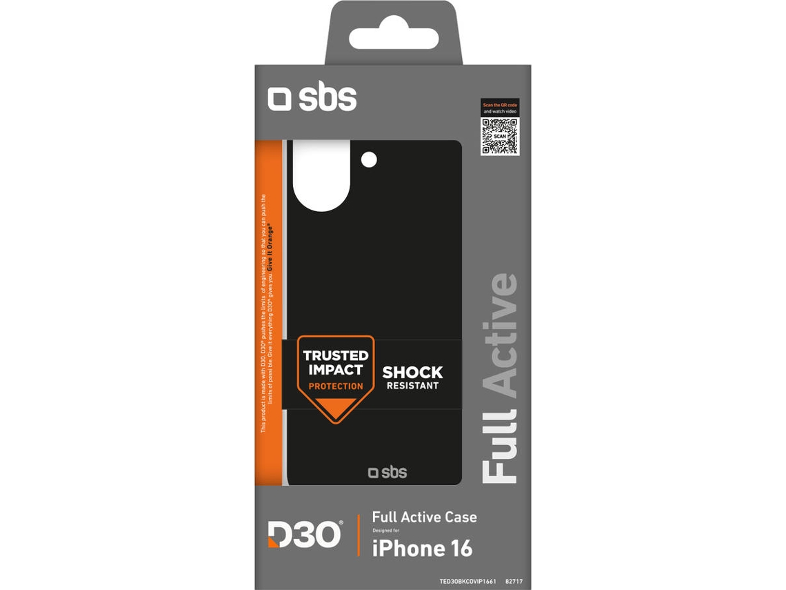 Capa SBS iPhone 16 (Preto)