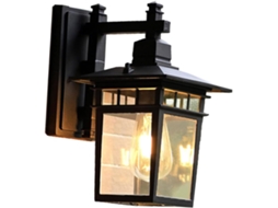 Luminária De Parede Retrô Preta Em Led Para Paisagismo, Jardim E Varanda, À Prova Dágua. Gokoco