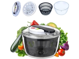 Desidratador De Salada, Centrífuga E Lavadora De Vegetais, Secador De Salada Durável Para Lavar, Enxaguar E Secar Frutas E Vegetais