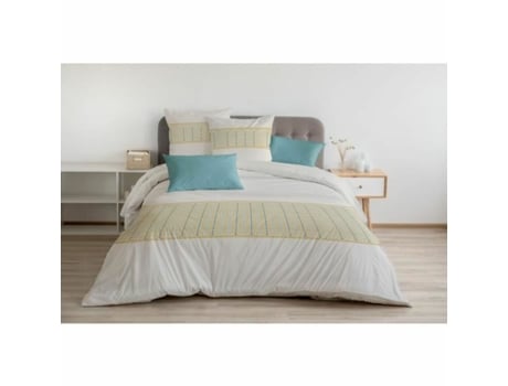 Conjunto de capa de edredom HOME LINGE PASSION Bege 240 x 260 cm 3 Peças