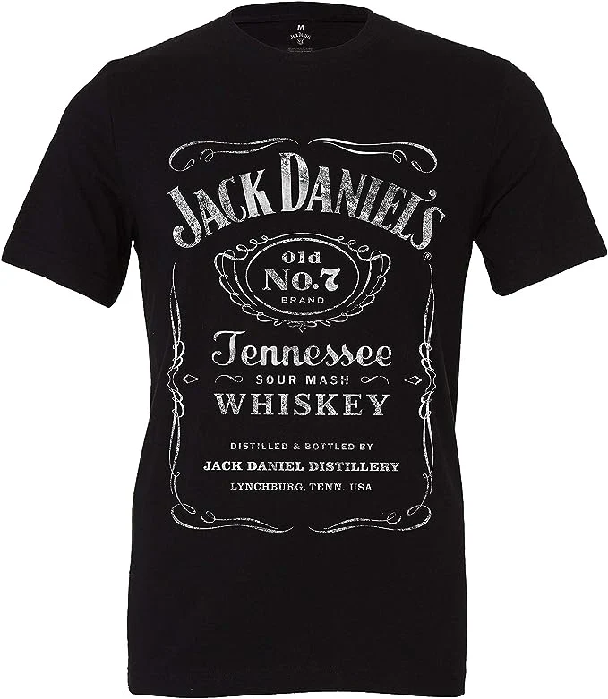 Jack Daniel's Black Label Old No. 7 T-shirt Unisex Rockinstone Size:xl