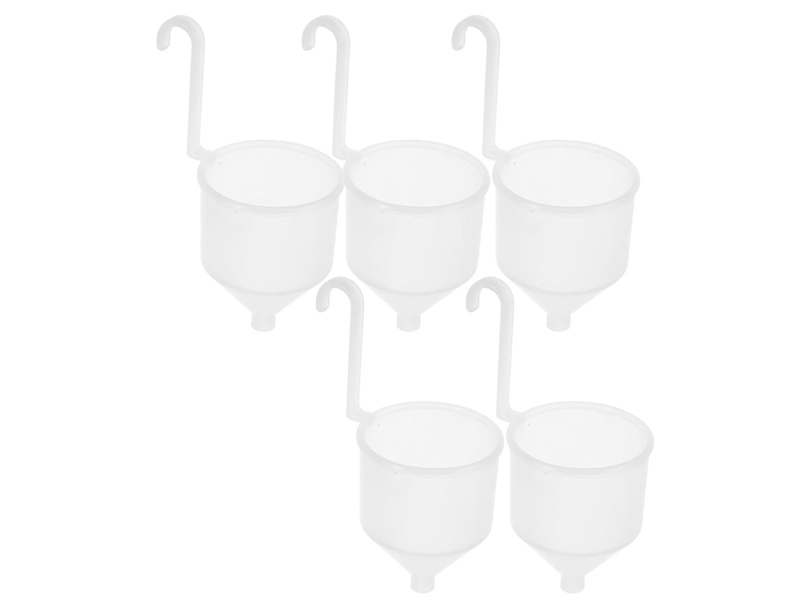 Conjunto De 5 Copos De Viscosidade E Testador Para Sprays De Cabelo – Funis De Plástico