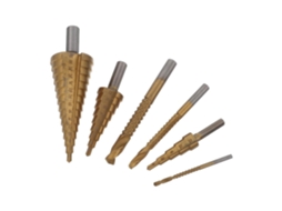 Conjunto De 6 Brocas Escalonadas Hss De 3 A 32 Mm Para Furar, Escarear, Fazer Furos Cônicos E Espira Gokoco