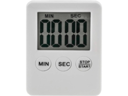Temporizador Digital Branco, Contagem Regressiva de Até 99 Minutos, para Cozinha, Estudo Ou Fisioterapia STELASPLEN