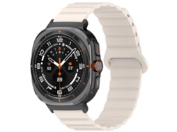 Pulseira De Silicone Magnética Bicolor Com Estampa De Bolinhas Para Samsung Galaxy Watch Ultra 47mm