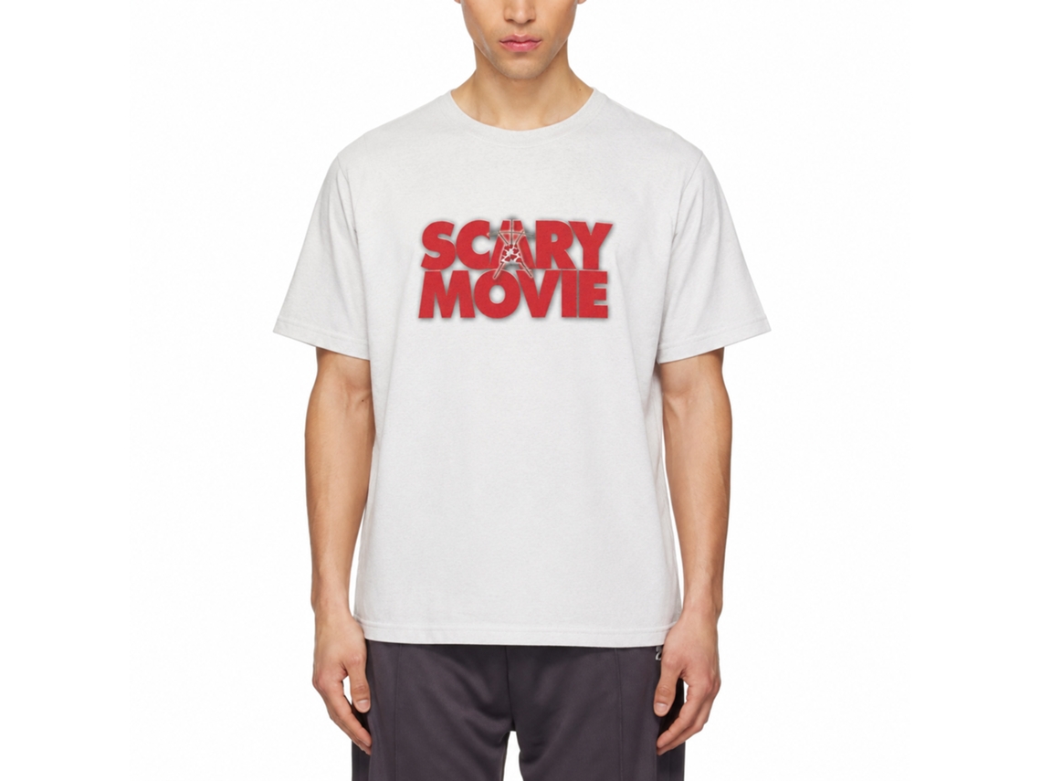 Rockinstone Scary Movie Logo White T-shirt Size:l