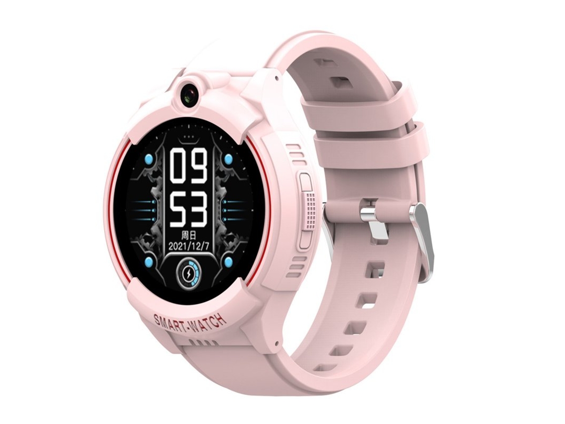 Smartwatch Y05 Kid Tela Redonda de 1 28 Polegadas Mp3 Player Chamada de Vídeo 4G Multilíngue Gps Telefone Rosa