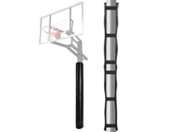 Conjunto De Proteção E Revestimento Para Poste De Basquetebol 180 Cm Em Pvc Preto Tekmaquinas