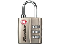 Cadeado de combinação personalizável Master Lock TSA com barras de níquel de 30 mm