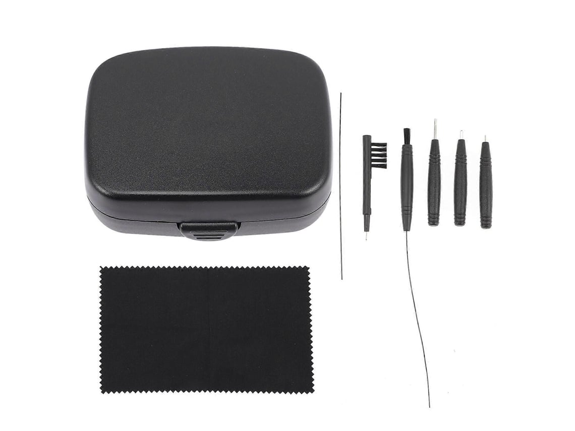 Kit De Limpeza Para Aparelhos Auditivos Com Escova E Estojo
