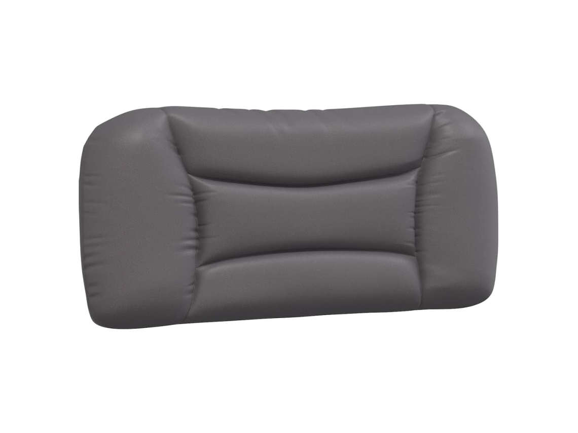 Conjunto 1 Almofadão De Cabeceira Vidaxl Cinzeto Couro Sintético (92 X 15 X 48 Cm)