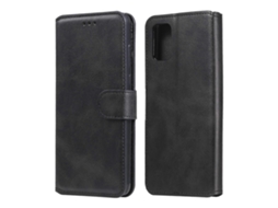 Capa De Couro Com Flip Horizontal Clássica De Textura De Bezerro Pu Tpu Para Samsung Galaxy M31s, Com Suporte, Compartimentos Para Cartões E Carteir