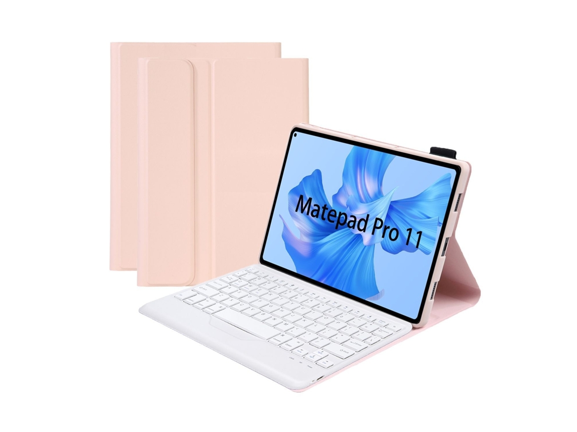 Lurelia Capa Com Teclado Bluetooth Para Huawei V7 Pro 11 Separável, Layout Pt, Rosa