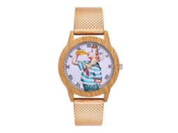 Reloj De Pulsera Analógico De Aleación De Moda Para Hombre Y Mujer T343-f Oro Rosa