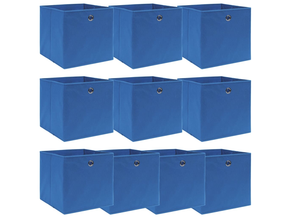 Storage Box, Storage Boxes Vidaxl Azul Tecido (n/a)