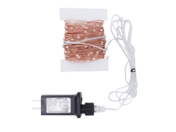 2026 cordão de Luzes Led de Cobre Baixa Tensão 23m 200led Luz Branca Quente para Decoração de Jardim e Festa