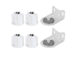 Piezas De Suporte Central Retangular Com Rolamento Para Acessórios De Cortinas E Persianas Manuais/elétricas