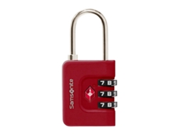 Cadeado C/ Código 3 Dígitos Tsa Ta Revolution Vermelho Samsonite
