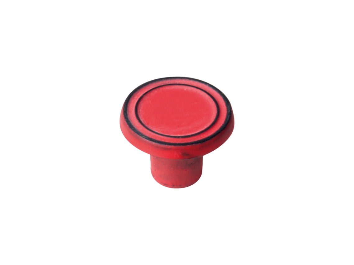 Conjunto de 24 Puxadores de Ferro de 35 mm com Pátina Vermelha Envelhecida HARDWAREXCHANGE