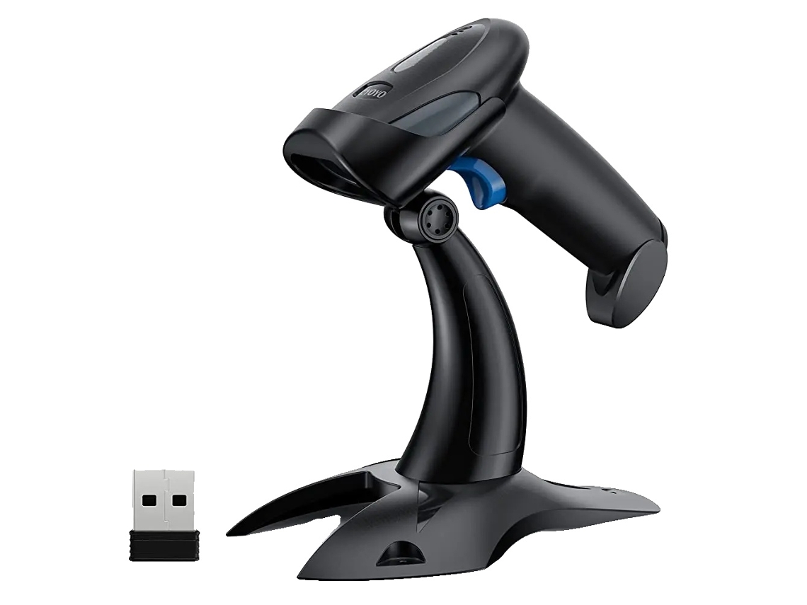 Leitor De Código De Barras, Conectividade Sem Fio E Usb, Design Ergonômico, Scanner Sem Fio 2.4g