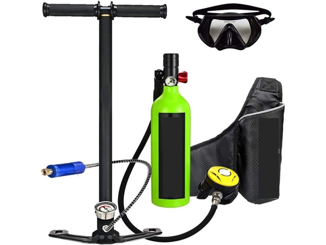 Mini Cilindro de Mergulho SFUSHOS com Respirador, Estilo Lazer ao Ar Livre