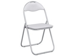 Conjunto 8 Cadeira De Jantar Dobrável Vidaxl Branco Aço (48 X 43,5 X 81 Cm)