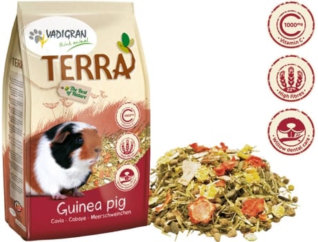 Terra Alimento Premium para Porquinhos Da Índia 2.25Kg