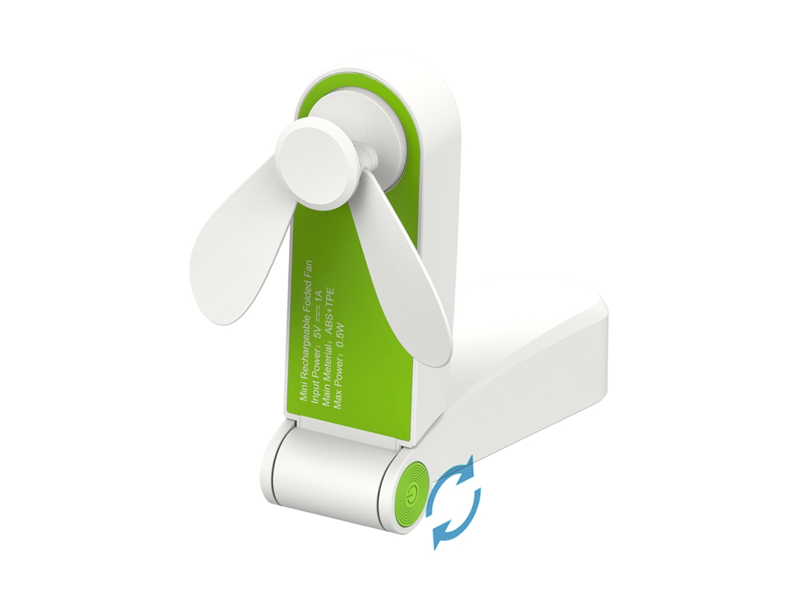 Ventilador Mini Laxiscreed Portátil Com Dobrável 270 Graus E Usb