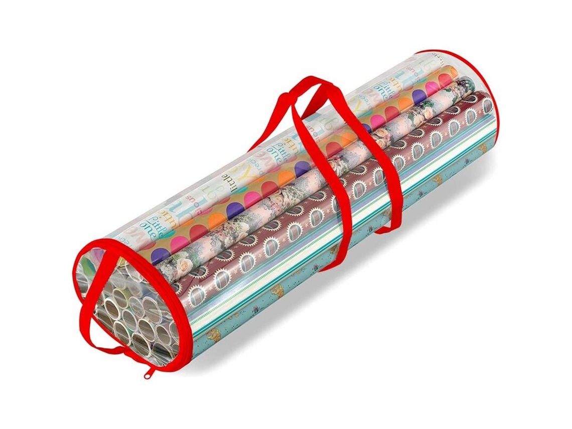 Saco De Armazenamento Transparente Para Papel De Embrulho, Organizador De Pvc Transparente Com Visibilidade Total, Design Leve E Dobrável, Saco À Prov