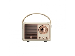 Coluna Bluetooth Hm11 Clássico Retro Compatível com Áudio Som Estéreo Portátil Decorativo Mini Reprodutor de Música de Viagem Branco