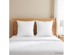 Vidaxl Almofada Fulda 2 Unid. 50 X 50 Cm 100% Plumas De Ganso E Penas