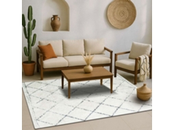 Tapete - A Fábrica De Decoração - Berbere Losanges Retangular - 160x230 Cm - Algodão - Padrão Losango