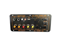 Placa Amplificadora Estéreo Digital Bluetooth De 200 W, 220 V Ca, 12 V E 24 V, Com Subwoofer, Microfone Duplo E Função Karaokê, Compatível Com Alto-fa