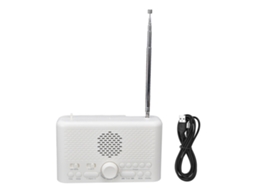 Radio reloj despertador LED FM, Bluetooth, USB, doble alarma, brillo ajustable, hogar y viajes
