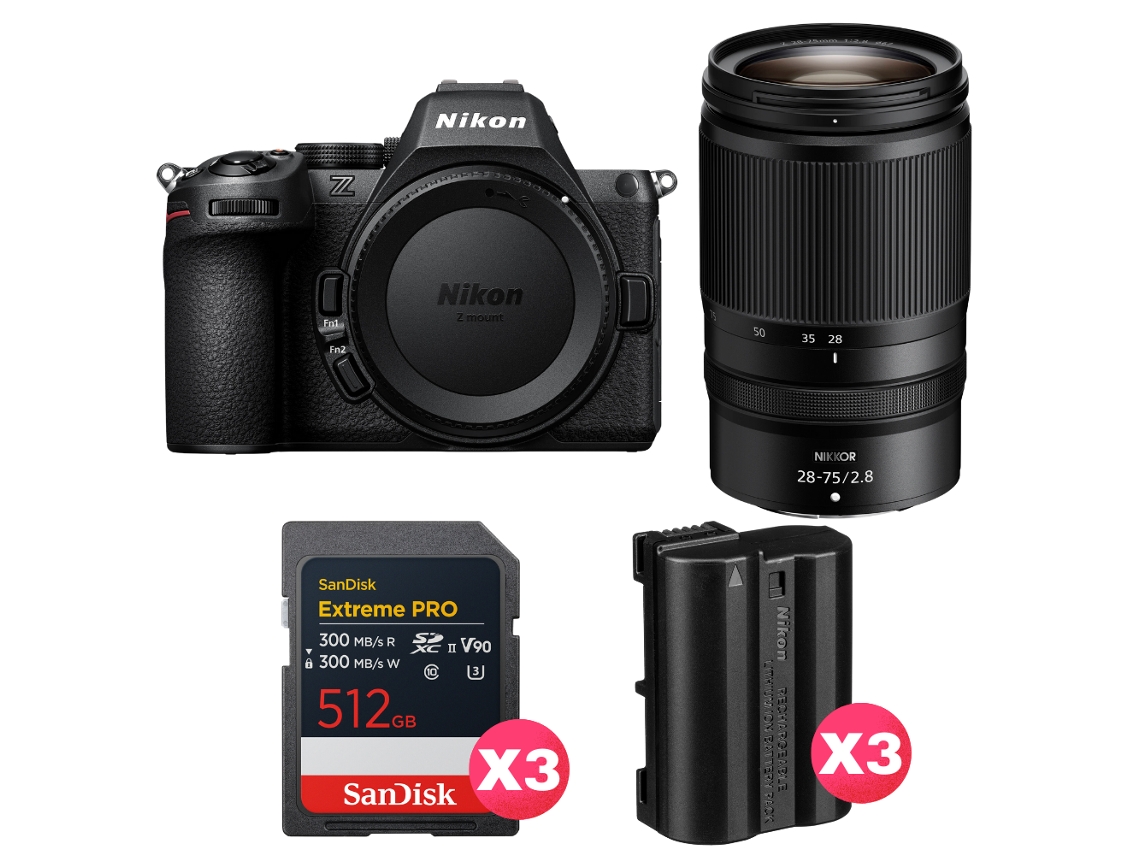Z5 Ii + 28 75mm F/2.8 + 3 Sandisk 512gb Extreme Pro Uhs ii Sdxc + 3 Nikon En el15c + Ebook “20 Dicas para Fotos Que Impressionam” NIKON