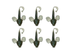 Salamander-shaped Lure (simulated Bait, Curly Tail Design) Fish-shaped Soft Worm 10cm 5.5g 5 Army Green 6pcs Pack