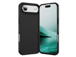 Capa Para Iphone 17 Air Com Textura De Fibra De Carbono E Magsafe.