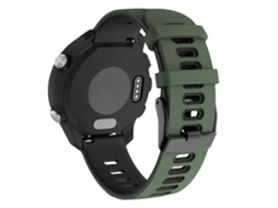 Pulseira De Silicone De 20 Mm Para Huawei Watch Gt2e 42 Mm / Samsung Galaxy Watch Active 2 (branca + Preta)