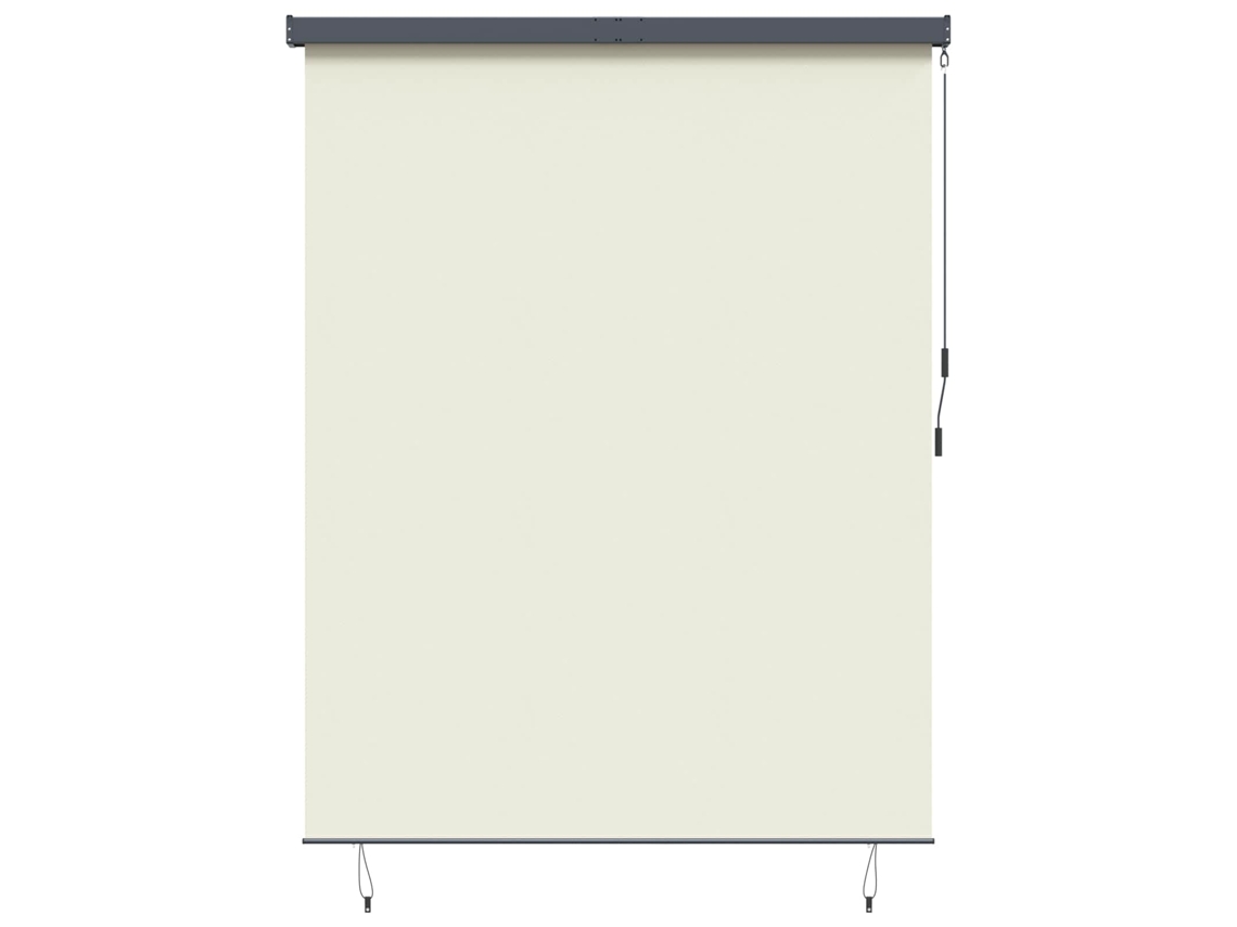 Vidaxl Estores De Rolo Creme 200 X 250 Cm Tecido E Alumínio