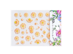 Adesivo De Arte De Unha 5d Autoadesivo Série Flor Decalque Diy Manicure Ferramenta 05
