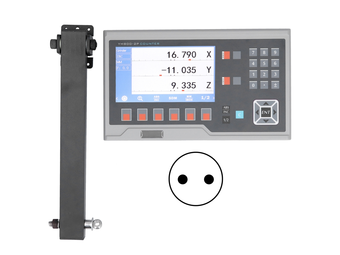 Codificador Lcd De Leitura Digital Linear Para Tornos E Fresadoras Sunflare