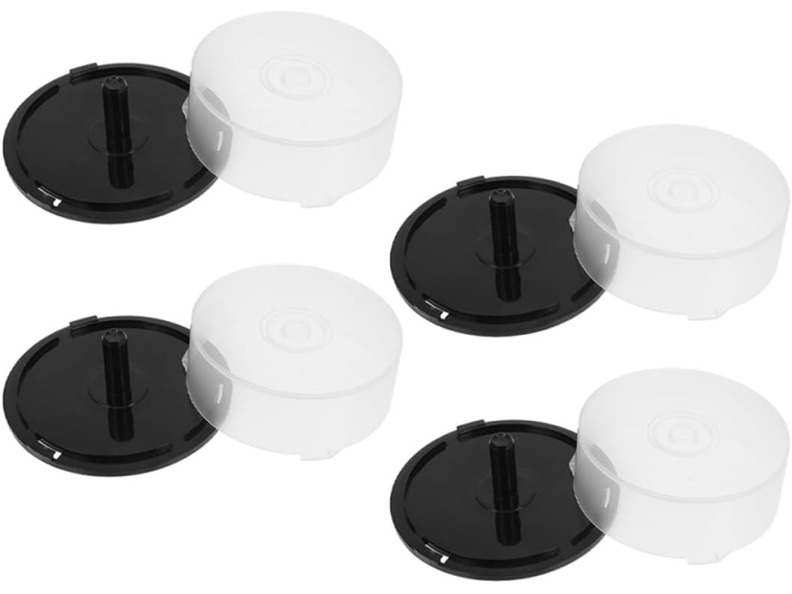Conjunto De 4 Peças De Caixas E Baldes Transparentes Para Armazenamento De Cds/dvds