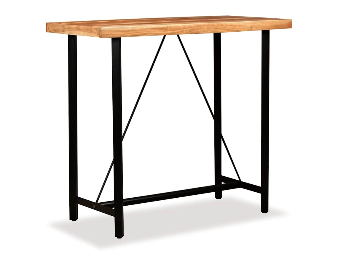 Vidaxl Mesa De Bar 120x60x107 Cm Madeira De Acácia Maciça