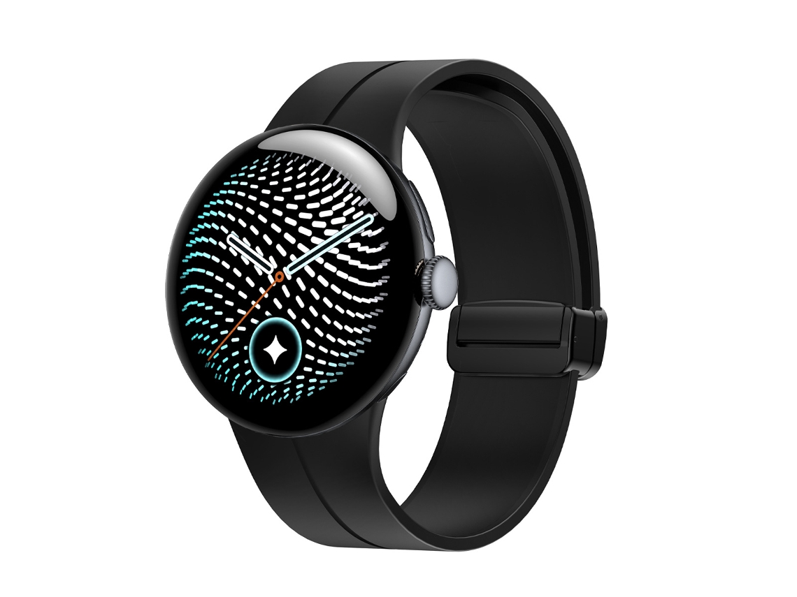 Bracelete Em Silicone Para Google Pixel Watch 5 45mm (preto)
