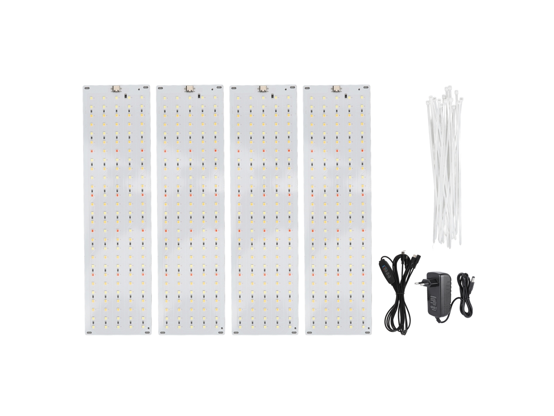 Luz de crescimento de plantas led ultra fina 35w espectro completo timer 3h/9h/12h plug eu S/MARCA