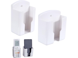 Suporte de parede AQUAFORGE para controle remoto, 2 unidades, em ABS, branco
