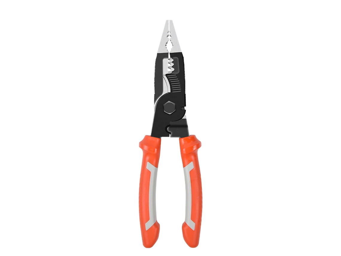 Alicate Decapador de Fios e Cabos, Alicate de Crimpagem Awg10 14, Ferramenta Manual para Decapagem, Vermelho AQUAFORGE