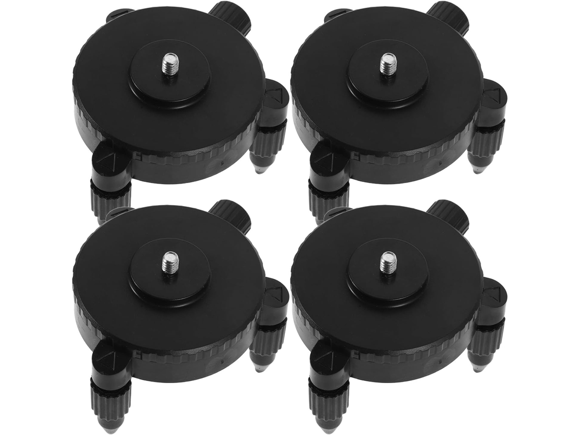 Nuobesty Conjunto De 4-bases Ajustáveis Para Suporte Em Plástico E Metal, Evita Deslizamentos Acidentais Em Superfícies