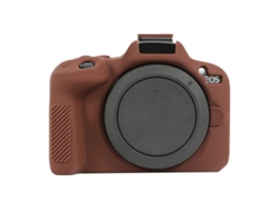 Capa Protetora de Silicone Macio para Canon Eos R50 Café XIAOMOYU