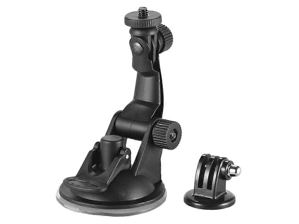Suporte De Ventosa Para Carro + Adaptador Tripé Câmeras Ação Gopro Hero 7/6/5/4 Sjcam/yi, Modelo: Preto-aquaforge